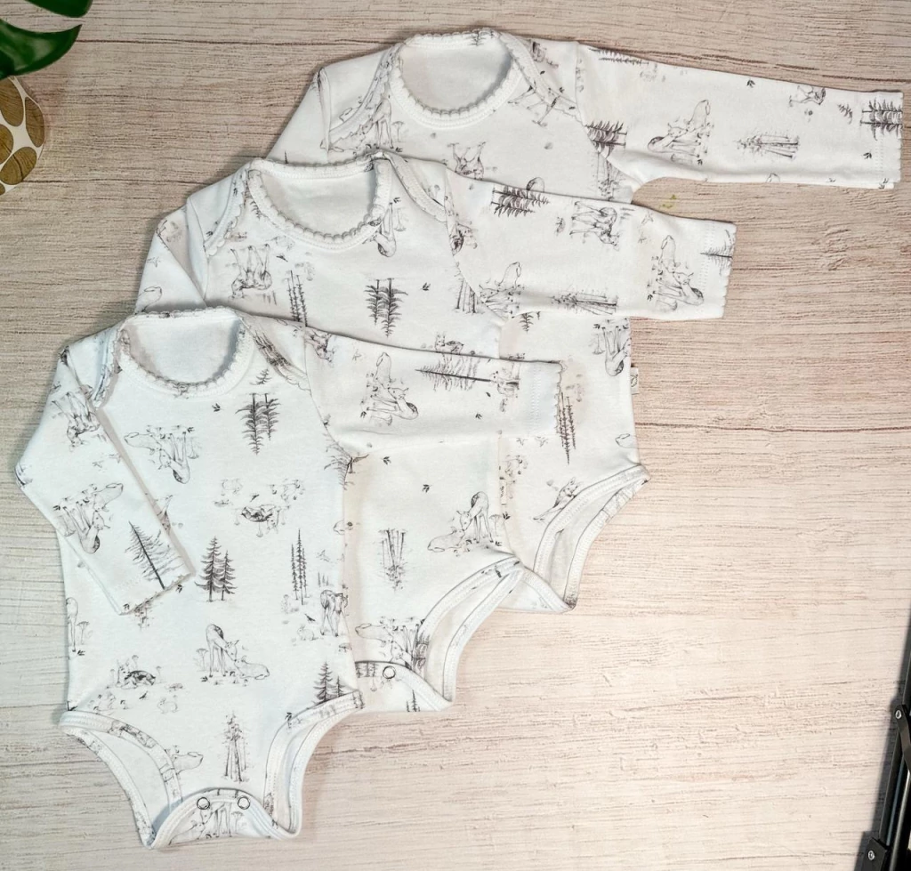 BODY RECIEN NACIDO BAMBI GRIS – Pañalera Belyan